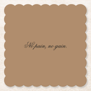 Posavasos De Papel texto personalizado motivación de gimnasio y m