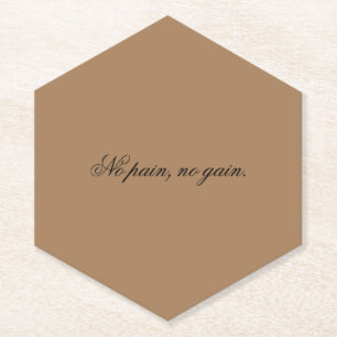 Posavasos De Papel Texto personalizado   motivación de gimnasio   Y m