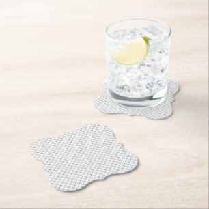 Posavasos De Papel Textura geométrica monocroma Aspecto de diamante c