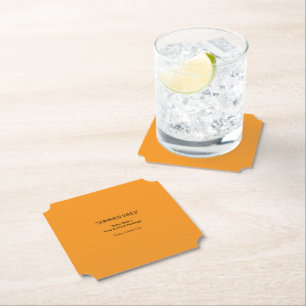 Posavasos De Papel Textura Naranja Retro – Arte de Vibraciones Verani