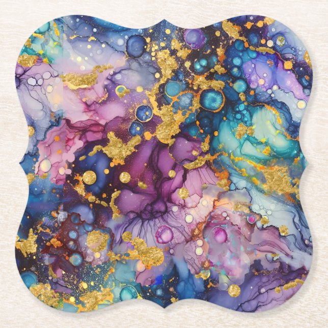 Posavasos De Papel Texturas abstractas (Anverso)