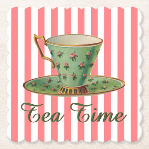 Posavasos De Papel Tiempo de té