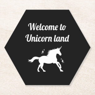 Posavasos De Papel Tierras de Unicornio