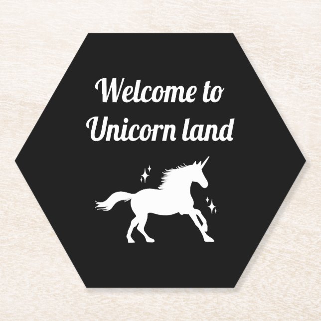 Posavasos De Papel Tierras de Unicornio (Anverso)