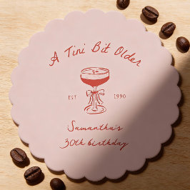 Posavasos De Papel Tini Bit Older Espresso Martini Scribble Birthday