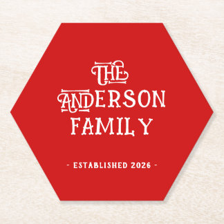 Posavasos De Papel Tipografía de inauguración de la primera casa Año 