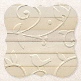 Posavasos De Papel Tiras de papel de época Grabado en relieve