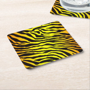 Posavasos De Papel Tiras de tigre