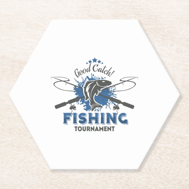 Posavasos De Papel Torneo de pesca (Anverso)