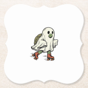 Posavasos De Papel Tortuga Fantasma Patinaje Sobre Ruedas Diseño Vint