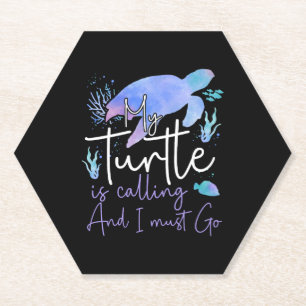 Posavasos De Papel Tortuga marina Tortoise