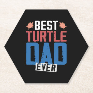 Posavasos De Papel Tortuga marina Tortoise Dad Best