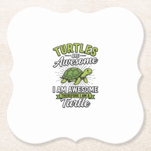 Posavasos De Papel Tortugas Antiguas Son Increíbles Camiseta Divertid