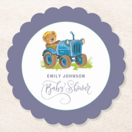Posavasos De Papel Tractor de la Granja de Oso
