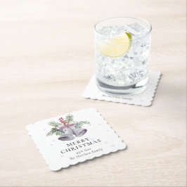 Posavasos De Papel Trendy Christmas Bell Party Elegant Holidays