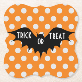 Posavasos De Papel Truco de Halloween o tratamiento de puntos de polk