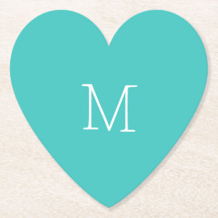 Posavasos De Papel Turquesa mediano