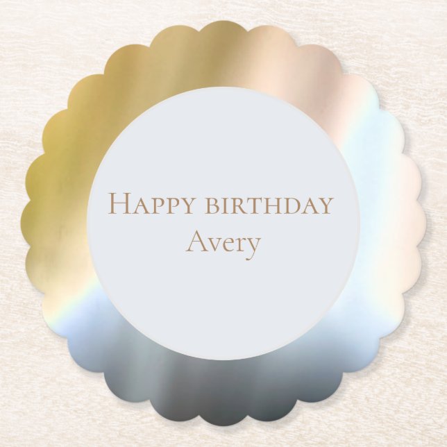 Posavasos De Papel Tye Dye Paper Coaster (Anverso)