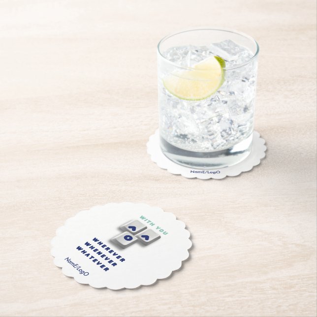 Posavasos De Papel typography_2_with you_2 (In situ)