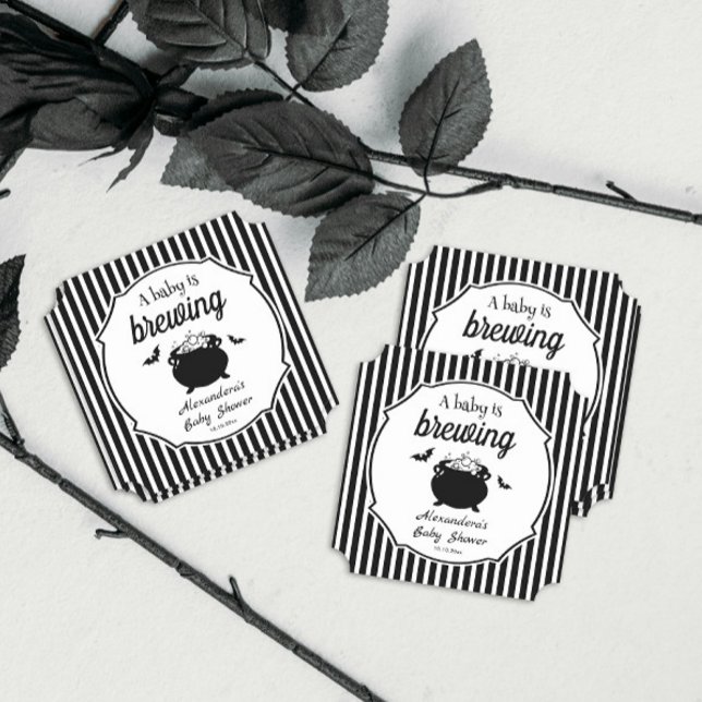 Posavasos De Papel Un bebé prepara Baby Shower de Halloween (Subido por el creador)