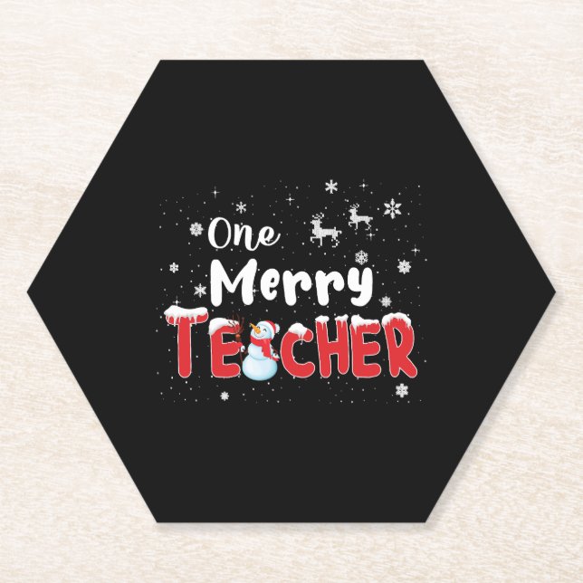 Posavasos De Papel Un maestro de los cerezos y Navidades de la enseña (Anverso)