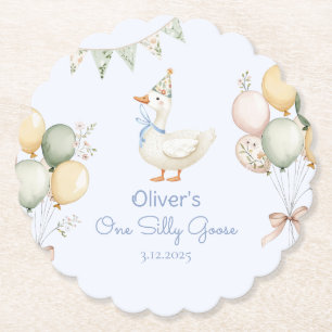 Posavasos De Papel Un niño groso y tonto primer cumpleaños