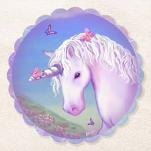 Posavasos De Papel Un paraíso morado