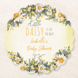 Posavasos De Papel Un Pequeño Daisy Está En El Camino De La Baby Show