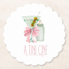 Posavasos De Papel Una niña bebé tini