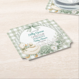 Posavasos De Papel Una pequeña y tonta fiesta de bebé Cottagecore ver