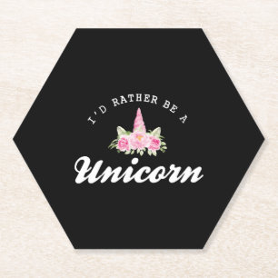 Posavasos De Papel Unicorn Prefiero ser un unicornio