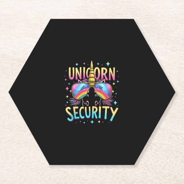 Posavasos De Papel Unicorn Security Tank Top_6 (Anverso)