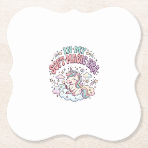 Posavasos De Papel Unicornio En Mi Era De Magia Suave Producto De Est