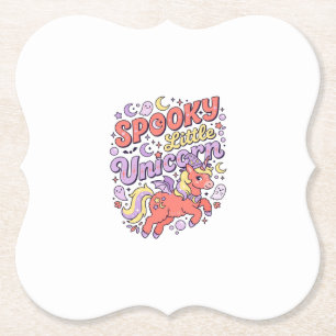Posavasos De Papel Unicornio Espeluznante Unicornio Pequeño Caprichos