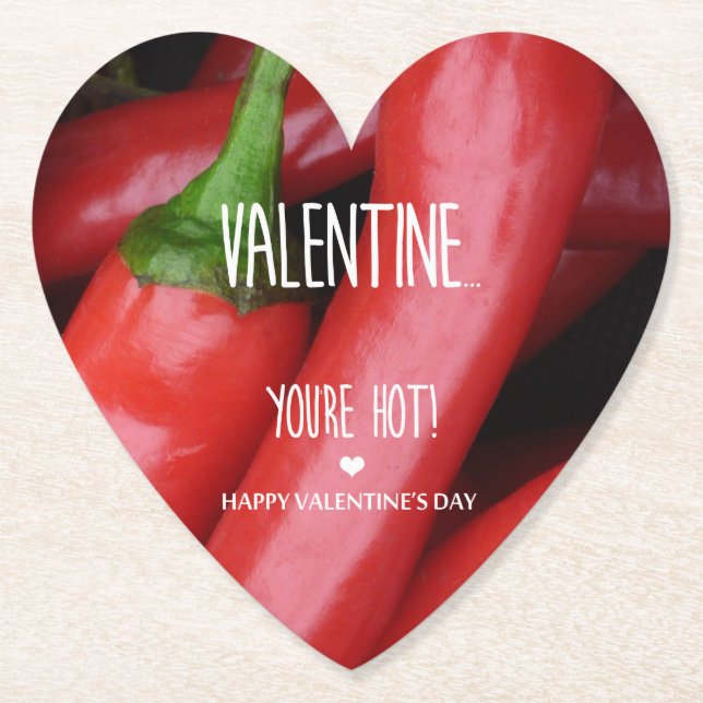 Posavasos De Papel ¡Valentín, estás caliente! (Anverso)