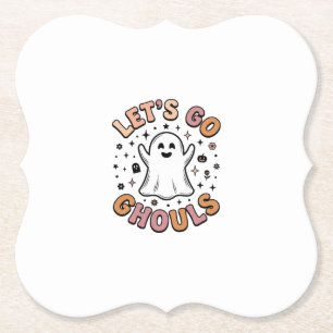 Posavasos De Papel Vamos Fantasmas Cute Halloween Ghost 