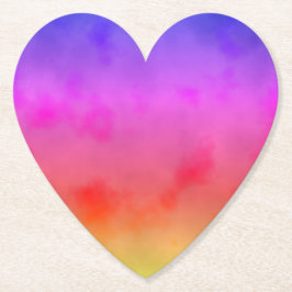 Posavasos De Papel Vapor arcoiris