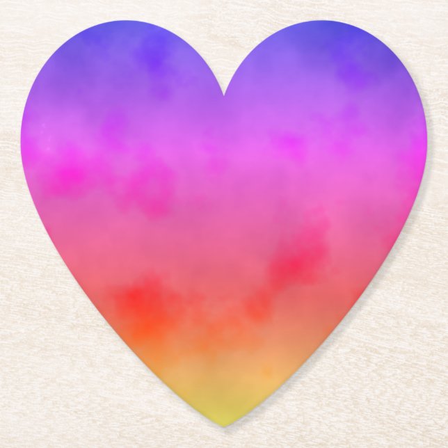 Posavasos De Papel Vapor arcoiris (Anverso)