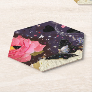 Posavasos De Papel Vela del Pilar del Libro de Fairytales