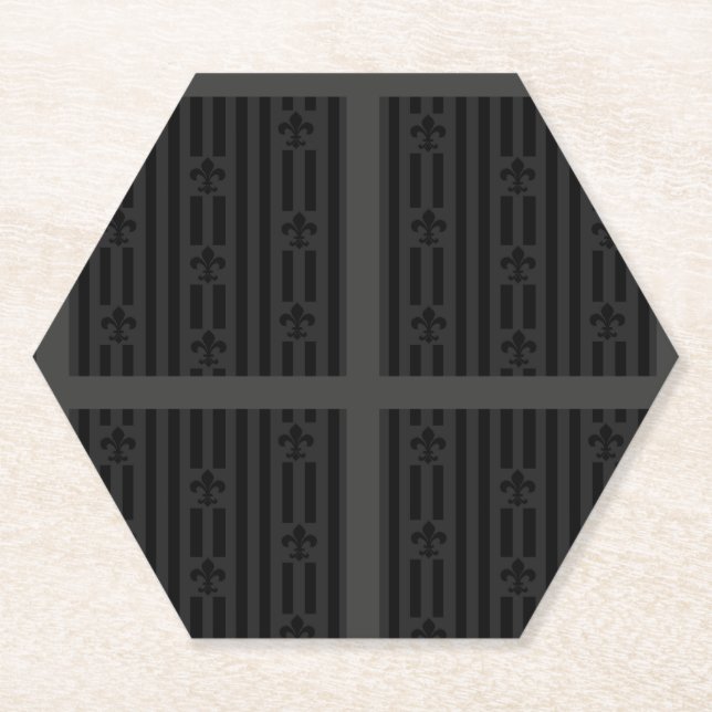 Posavasos De Papel Velvet negro (Anverso)