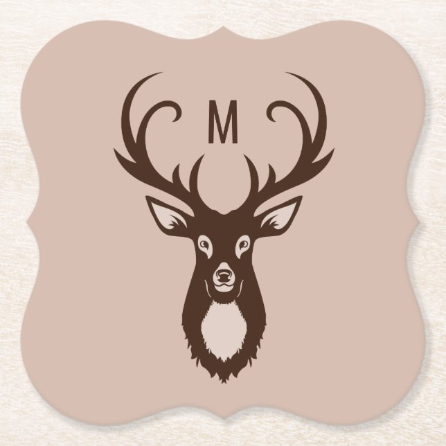 Posavasos De Papel Venado con sus galletitas monográficas (Anverso)