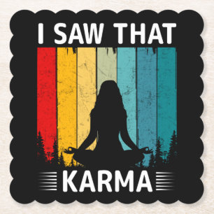 Posavasos De Papel Vi Ese Karma