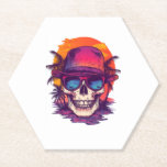 Posavasos De Papel Vibe Tropical Skull<br><div class="desc">Vibe Tropical Skull</div>