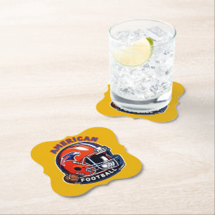 Posavasos De Papel Vibes All-American Game Day - Estilo Casco Vintage