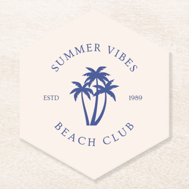 Posavasos De Papel Vibraciones de Verano (Anverso)