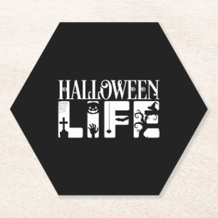 Posavasos De Papel Vida de Halloween