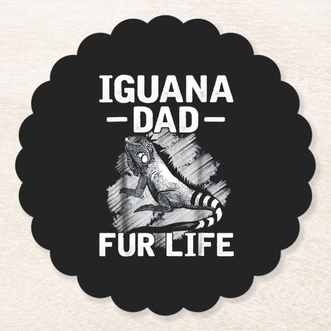 Posavasos De Papel Vida de los papas de Iguana (Anverso)