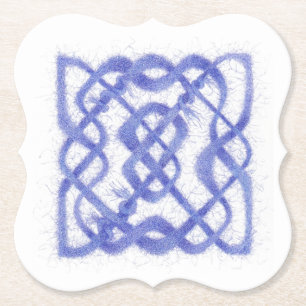 Posavasos De Papel VIOLET CELTIC KNOT Soportes de papel