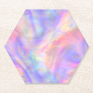 Posavasos De Papel vista panorámica, holo pastel: