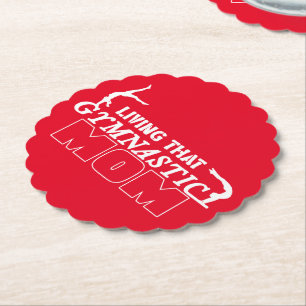 Posavasos De Papel Viviendo Esa Gimnasia Mamá, La Gimnasia Ama